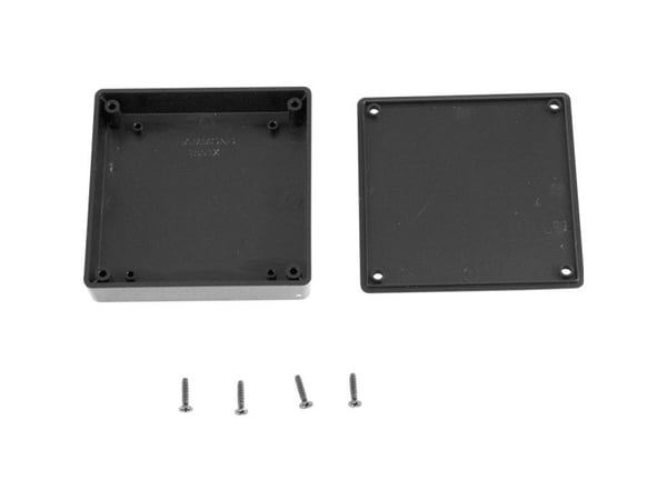 Hammond Electronics 1551XXBK universalkabinett 80 x 80 x 15 ABS svart, 1 st