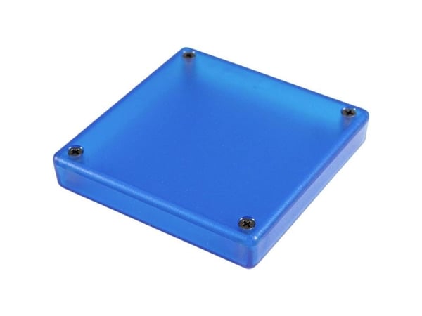 Hammond Electronics 1551XXTBU universalkabinett 80 x 80 x 15 mm ABS blå (transparent) 1 stk