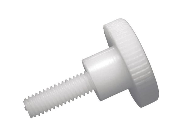 TOOLCRAFT 830396 Fingerskruer M5 10 mm Kærv DIN 465 Plast , Polyamid 10 stk