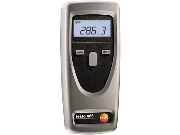 Testo 0563 0465, Kannettava, Kontaktiton, 1 - 99999 RPM, Musta, Harmaa, 0,02%, LCD