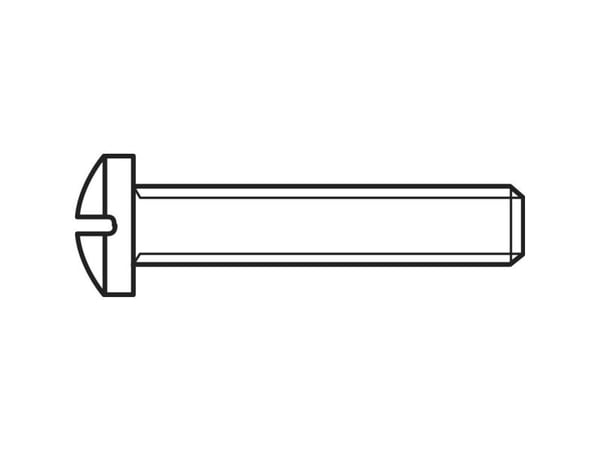 TOOLCRAFT linseskruer M2 20 mm kryss spor Philips DIN 7985 stål galvanisert - 100 stk.
