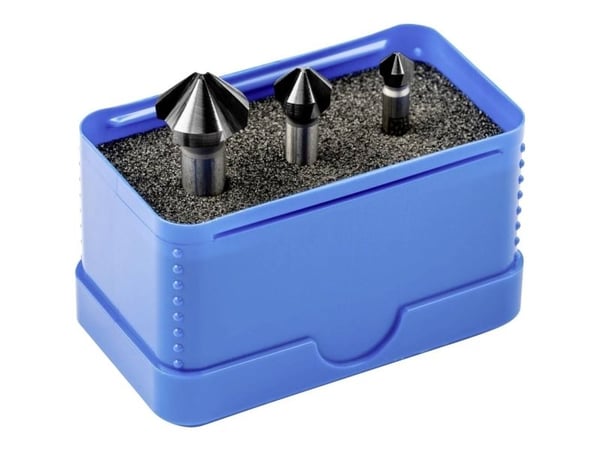 PFERD SET KES HSS DIN 335 C90° 3 HC-FEP, Stål, Ikke-jernholdig metall, Bronse, Rustfritt stål, Aluminium, Høy-Hastighets Stål (HHS)