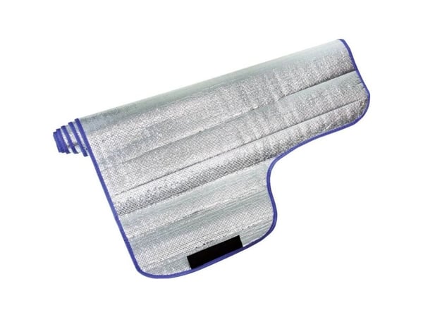 DINO rutedeksel aluminium-belagt, tyverisikring (B x H) 150 cm x 95 cm personbil aluminium (polert)