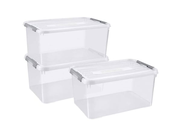 Curver 246385 Muovilaatikot HANDY Suljettu , pinottava (L x K x S) 400 x 200 x 290 mm Läpinäkyvä 5 kpl