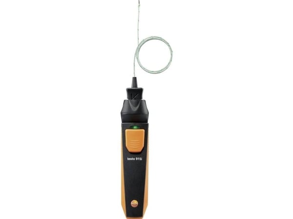 testo temperatursensor -20 til +50 °C med Bluetooth-tilkobling til smarttelefoner, fleksibel sensor (0563 4915)