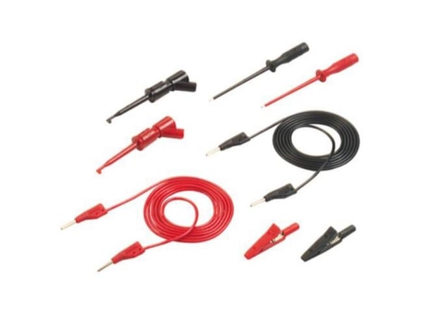 SKS Hirschmann PMS 2 Testijohtosarja [Liitin 2 mm - Liitin 2 mm] 1,00 m Musta, punainen
