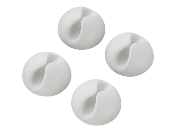 TRU COMPONENTS SWC-10WT/4P Kaapelipidike Itsekiinnittyvä 542241 Nipun Ø-alue 9 mm (max) Valkoinen 4 kpl