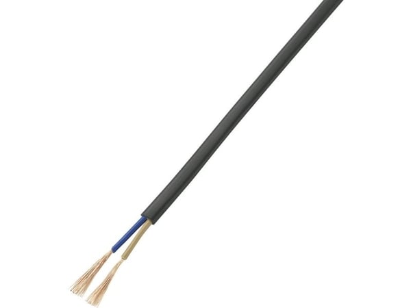 TRU COMPONENTS 1566995 Tilslutningskabel 2 x 0,75 mm² Sort 20 m