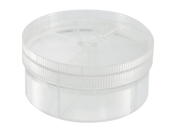 TRU COMPONENTS sortimentsboks (Ø x H) 92 mm x 43,5 mm antall rom: 7 variabel inndeling innhold 1 stk
