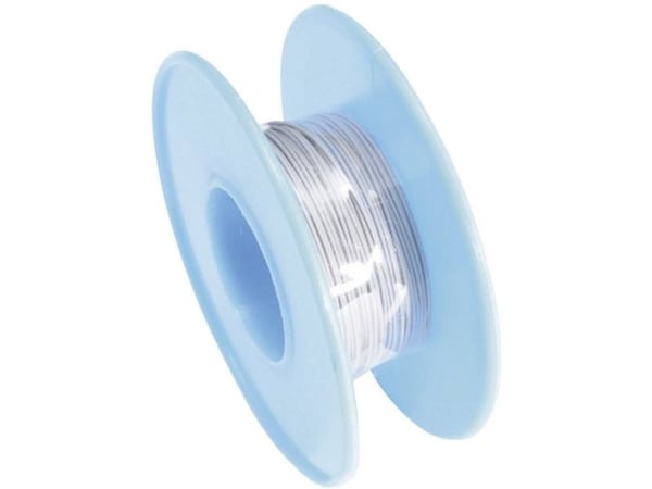 TRU COMPONENTS 1566864 Viklingstråd Wire Wrap 1 x 0,05 mm² Grå 15 m