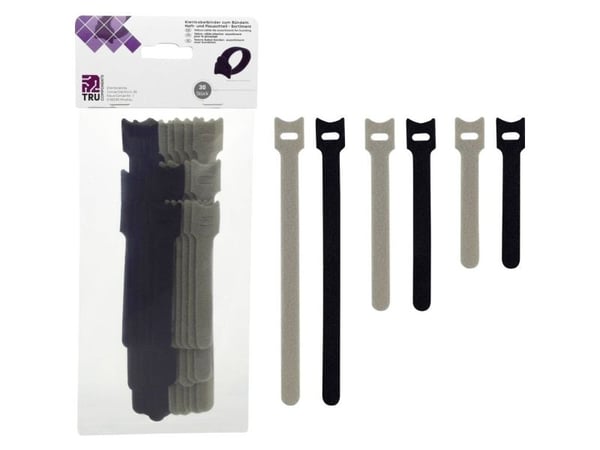TRU COMPONENTS 30S014 Burrebånd sortiment 30 stk