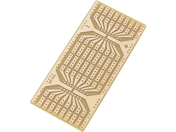 TRU COMPONENTS SU527700 kretskort i hardt papir (L x B) 50 mm x 110 mm 35 µm rutenett 2,54 mm (1 stk)