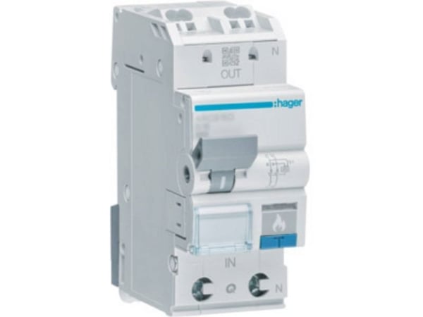 Hager paloturvakytkin 2-napainen 13 A 230 V ARC913D (ARC913D) (ARC913D)