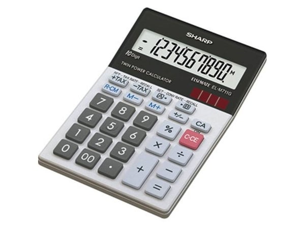 Sharp EL-M711G, Työpöytä, Perus, 10 lukua