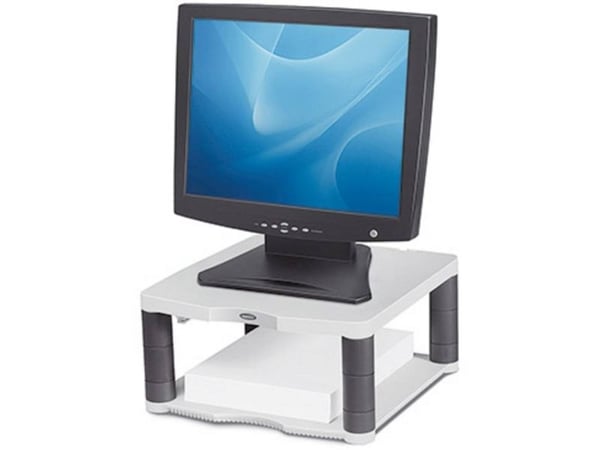 Fellowes Monitor Riser Premium - Stativ - for Skjerm - grafitt, platina - skjermstørrelse: inntil 21"