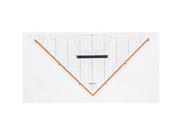 Rumold - Trekant - 32.5 cm - 45°, 45° - gjennomsiktig - pleksiglass
