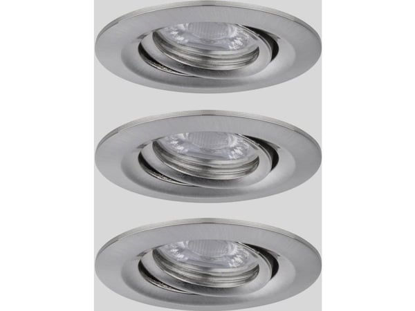 Paulmann 929.73, firkant, Tak/Vegg, Brushed Iron, Aluminium, Sykehus, Kontor, Utstillingslokale, IP23