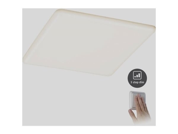 Paulmann 930.62, firkant, Tak/Vegg, Satin, Plast, Sykehus, Kontor, Utstillingslokale, IP44