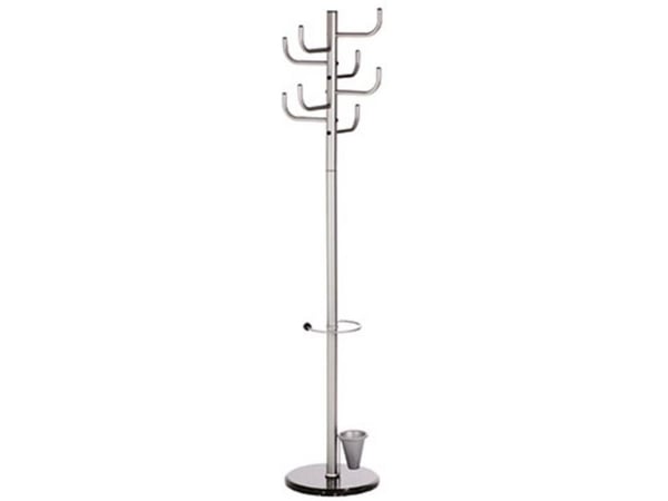 ALCO knaggrekke 2802 antall kroker: 8 (Ø x H) 40 cm x 172 cm metall (pulverlakkert) sølv 1 stk.