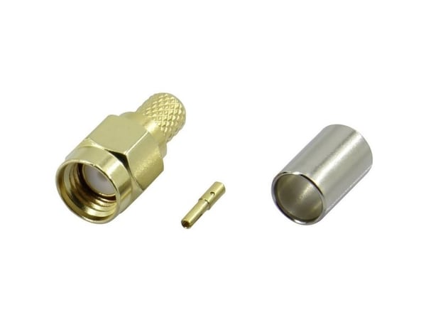 TRU COMPONENTS SMA-JC-RG58-2 1372238 SMA-kääntöliitin Liitäntä, suora 50 Ω 1 kpl