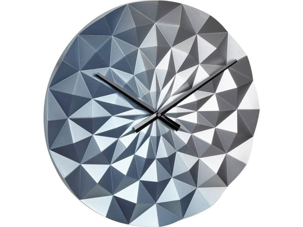 TFA-Dostmann DIAMOND, Vegg, Kvartsklokke, Rund, Blå, Plast, AA