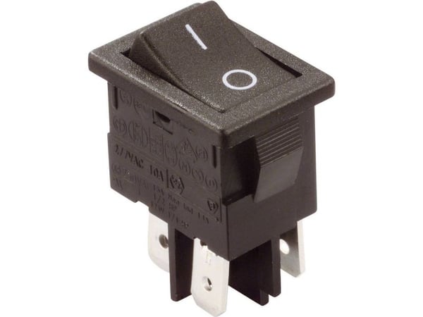 Arcolectric (Bulgin Ltd.) keinukytkin H8550VBACA 250 V/AC 10 A 2 x Off/On naksahtaa 1 kpl