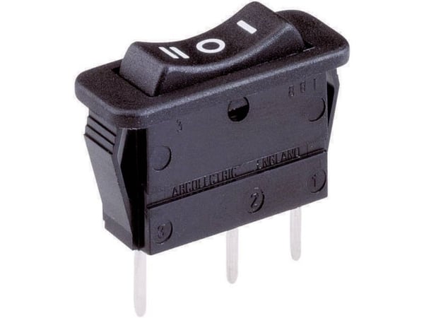 Arcolectric (Bulgin Ltd.) Vaihtokytkin C1520 VB AAB 250 V/AC 16 A 1 x On/Off/On Klikkaus/0/Clicking 1 kpl