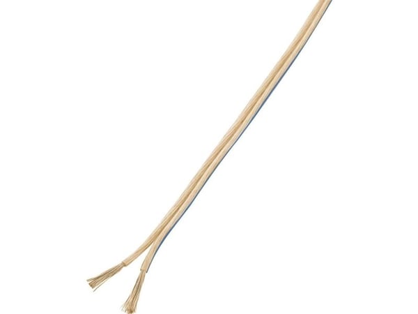 TRU COMPONENTS 1568259 högtalarkabel 2 x 0,75 mm² transparent 100 m