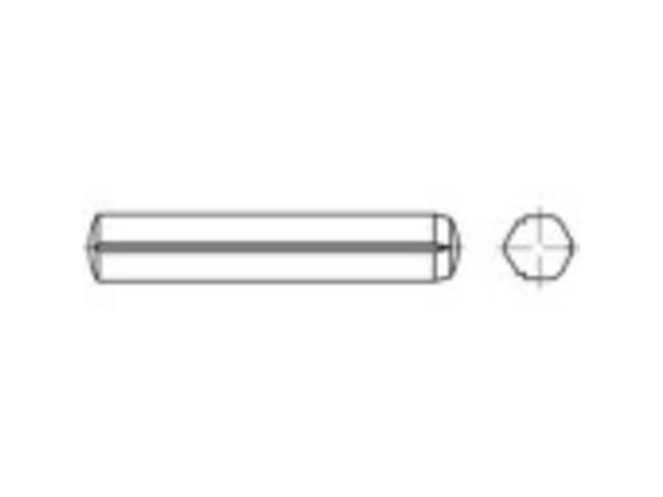 TOOLCRAFT 136328 Sylinderspiker (Ø x L) 10 mm x 90 mm Stål 25 stk