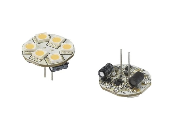 Renkforce Renkforce LED (RGB) Energiklasse A (A++ - E) G4 Stiftform 1.2 W = 10 W Varmhvid (Ø x L) 23 mm x 23 mm 1 stk