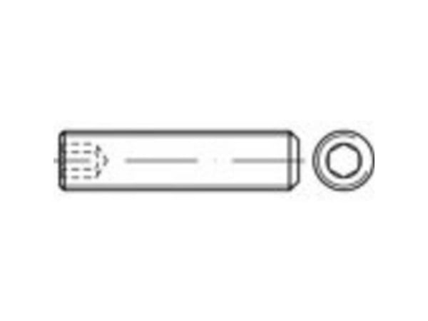 TOOLCRAFT gjengekran M24 35 mm rustfritt stål A4 10 stk