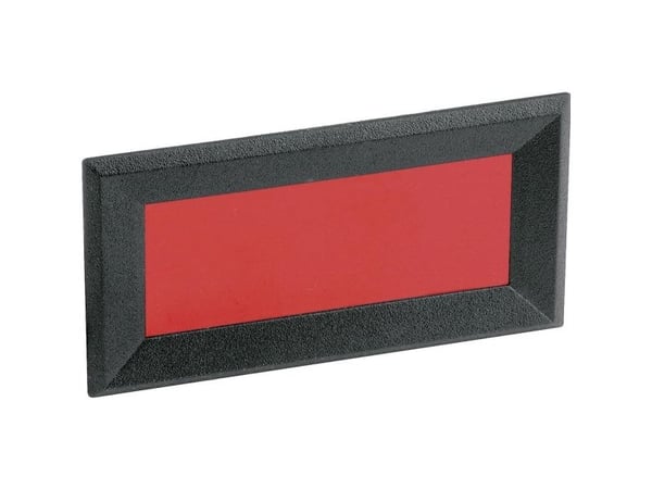 Mentor 2656.8322 frontramme svart/rød (B x H x D) 51 x 28 x 2,3 mm