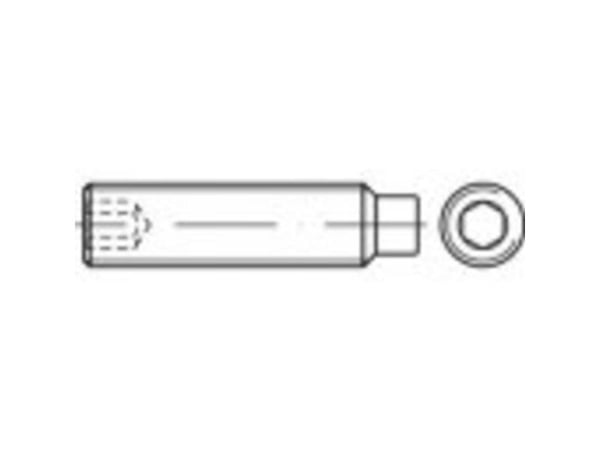 TOOLCRAFT TO-5370795 gjengtap M12 30 mm rustfritt stål A1/A2, 10 stk