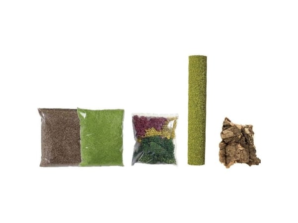 NOCH Scenery Starter Kit, Brun, Grønn, Rød, Gult