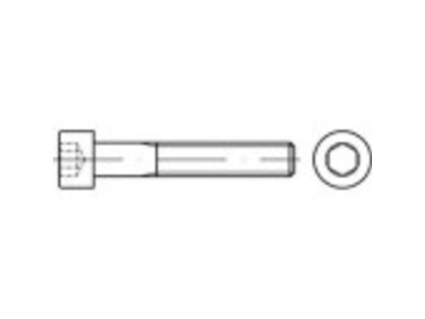 TOOLCRAFT sylinderskrue M3 12 mm innvendig sekskant rustfritt stål A4, 100 stk