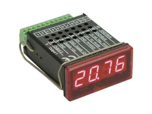 Greisinger GIA 20 EB universal kontaktpaneldisplay/regulator - 48 x 24 mm (GIA 20 EB-028), innbyggingsmål 46 x 22 mm