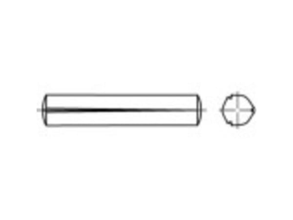 TOOLCRAFT spiker med kjekkskaft (Ø x L) 4 mm x 60 mm stål, 100 stk