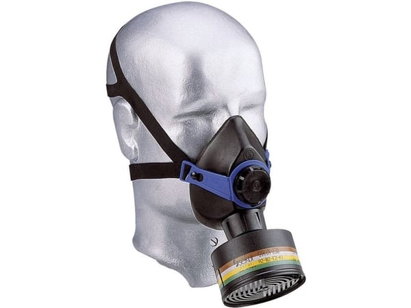 Ekastu Polimask 330 466 605 Åndedrætsbeskyttelse halvmaske ilman suodatinta 1 stk DIN EN 140, DIN EN 148-1