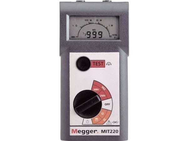 Megger MIT220-EN isolasjonsmåler 250 V, 500 V 999 MO