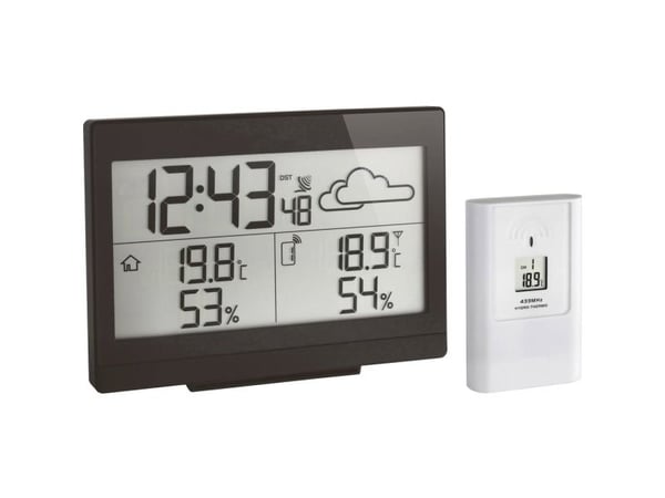 TFA-Dostmann Casa, Hvit, Inne Termometer, Utendørs Fuktighetsmåler, Utendørs Barometer, Plast, 20 - 90%, -40 - 70 °C, -40 - 158 °F