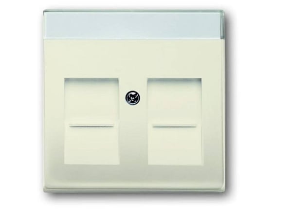 ABB 4310/6 EUJ-212, Hallintaelementti, Valkoinen, Duroplast, 2P+PE, IP20, 81 mm