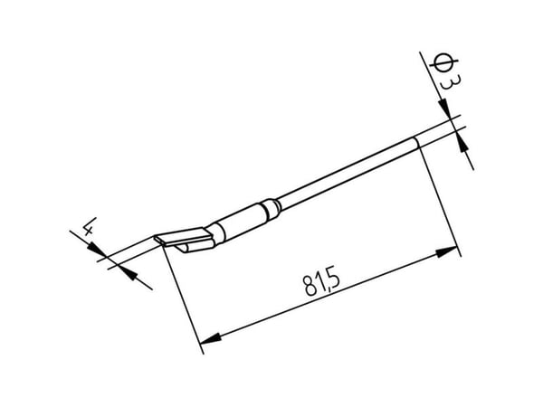 Ersa loddespisser spissstørrelse 4 mm, innhold 2 stk