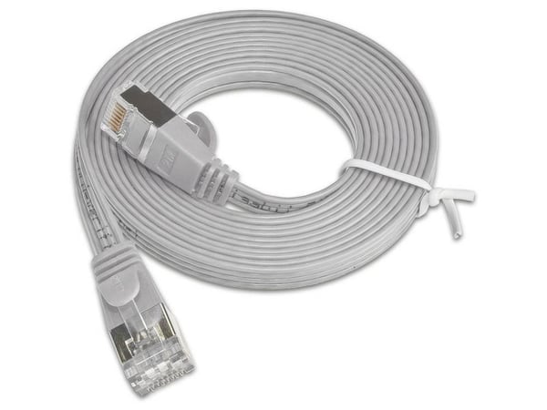 SLIM Patchcords SLIM STP, 2 m, Cat6, S/UTP (STP), RJ-45, RJ-45, Grå