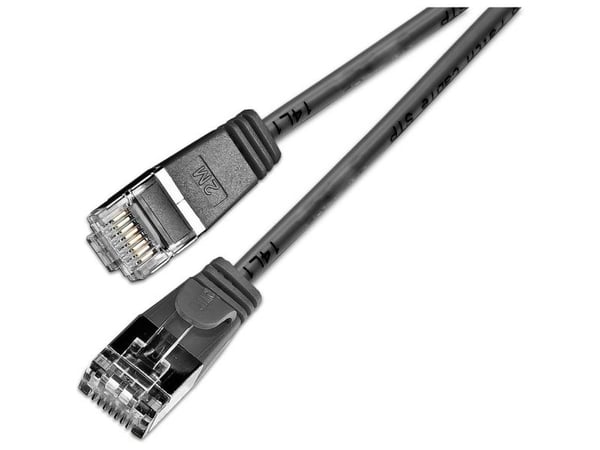 Triotronik PKW-LIGHT-STP-K6 1.0 SW, 1 m, Cat6, F/UTP (FTP), RJ-45, RJ-45