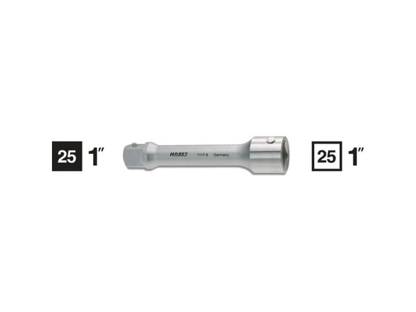 Hazet 1117-8 hylseforlenger 1" 1 (25 mm) 200 mm 1 stk
