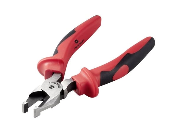 TOOLCRAFT TO-5137851 plattyper/verkstedtang multiverktøy inkl. kabelsakser 171 mm