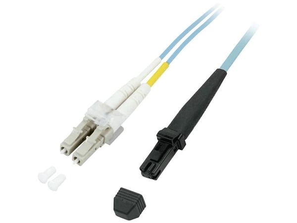EFB-Elektronik ECOFIBER - Nettverkskabel - LC multimodus (hann) til MT-RJ multimodus (hann) - 1 m - fiberoptisk - 50 / 125 mikroner - OM3 - turkis