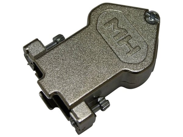 MH Connectors MHDU45ZK15-K D-SUB-hölje poltal 15 förnicklat 45° nickel 1 st