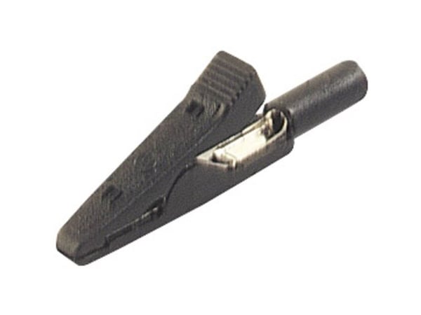 SKS Hirschmann MA 1 S Crocodile clip Connector 2 mm CAT I Black