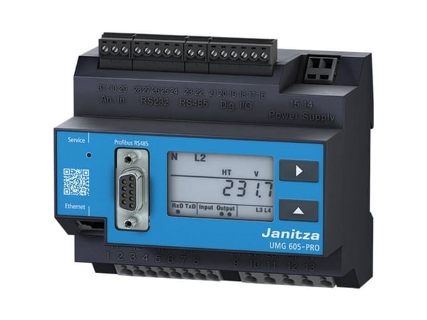 Janitza UMG 605-PRO spenningskvalitetsanalysator